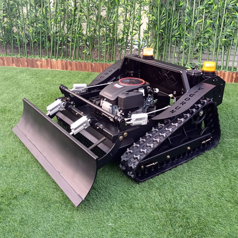 remote operated brush mower for wetland