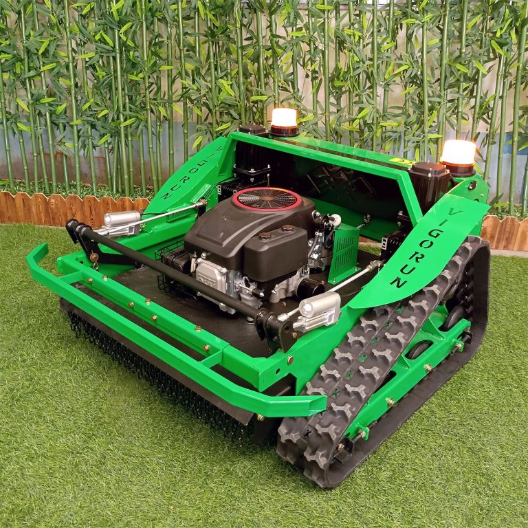remote operated crawler ecological garden grass mower