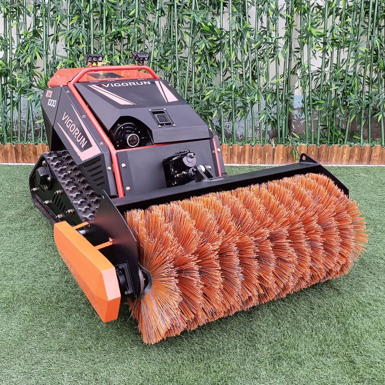 agricultural robotic gasoline adjustable cutting height compact remote control flail mower